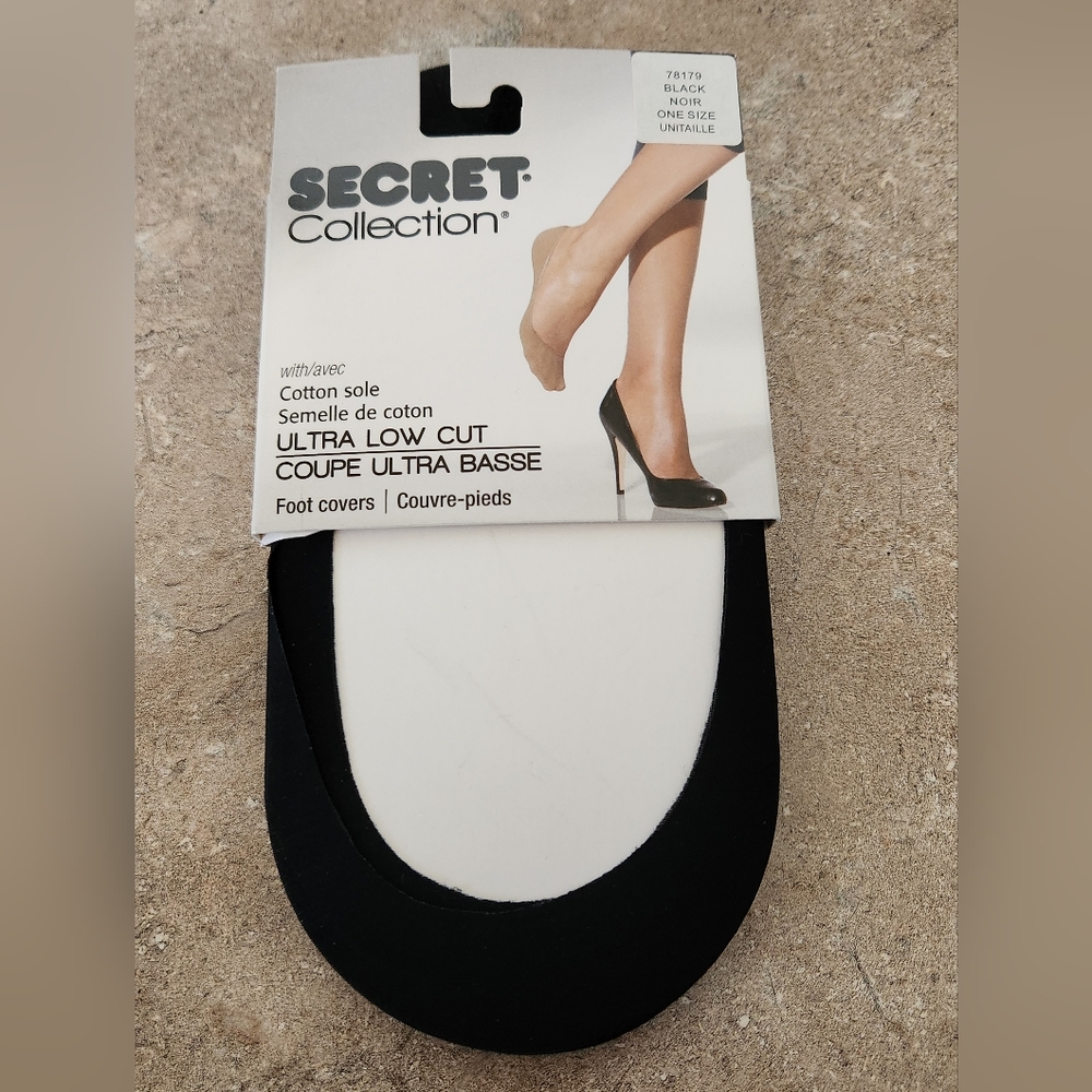 Secret Black Ultra Low Cut Foot Covers